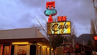 The famous Double R Diner, originally known as the Mar T in real life and now named Twede's. 