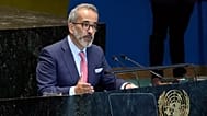FILE: Portugal's Foreign Minister Paulo Rangel addresses the Summit of the Future, in the United Nations General Assembly, 23 September 2024.
