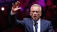 Robert Kennedy Jr. a republikánus elnökjelölt kampányrendezvényén, a Madison Square Gardenben, 2024 októberében