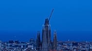 La Sagrada Familia, vista desde lejos.