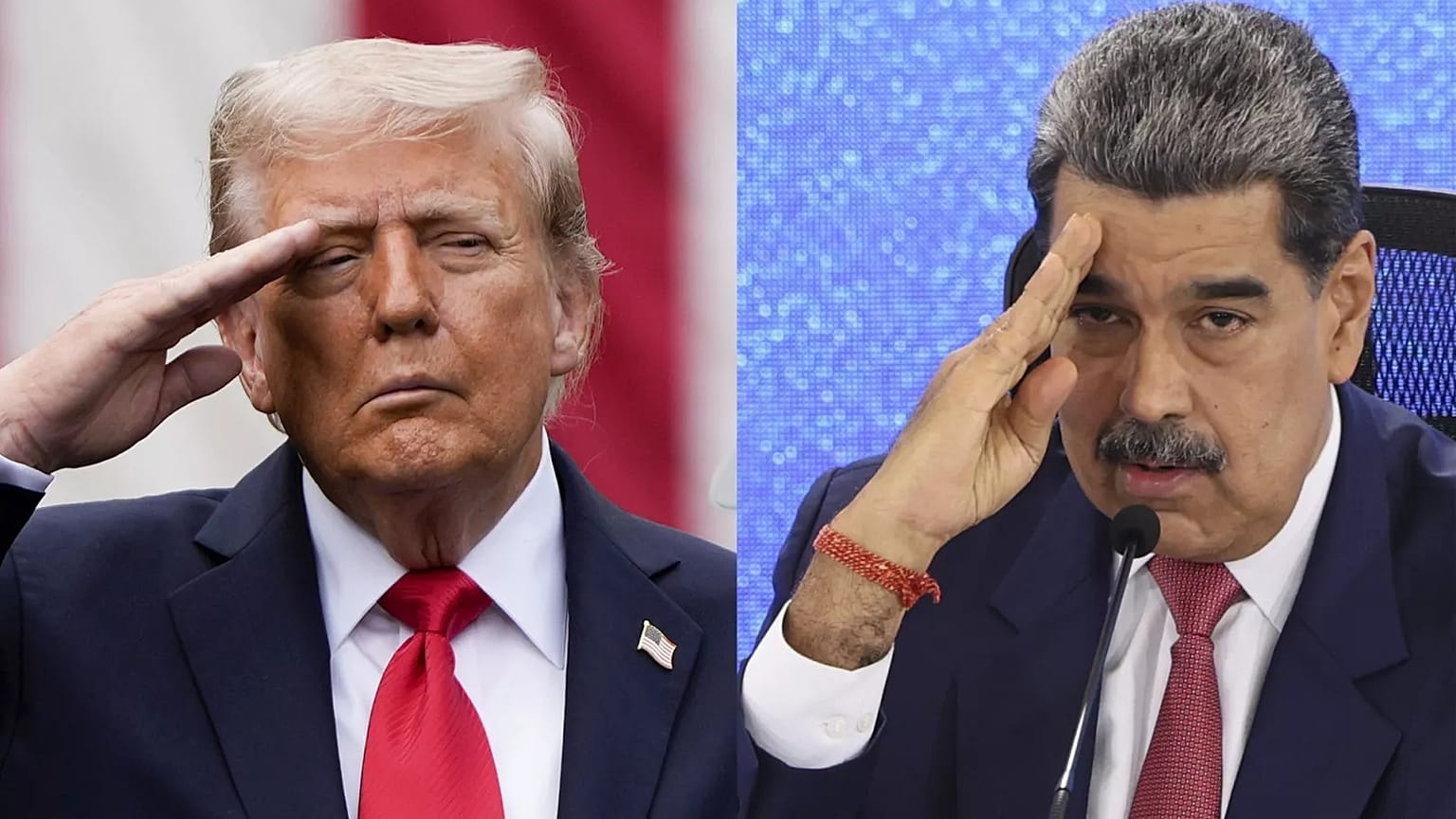 I presidenti di Stati Uniti e Venezuela, Donald Trump e Nicolás Maduro 