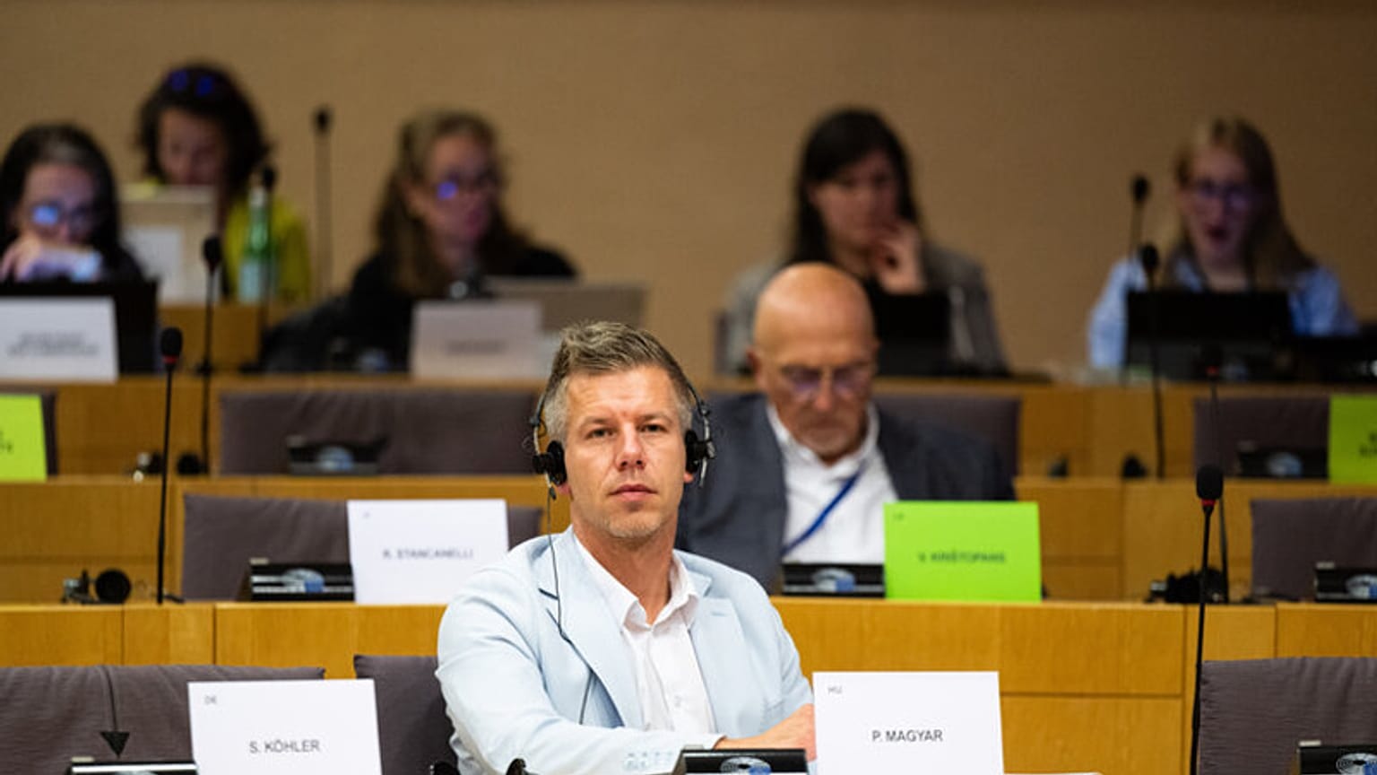 Peter Magyar is the leader of Tisza party, leading the polls in Hungary
