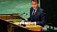 Prezydent Francji Emmanuel Macron przemawia w siedzibie ONZ, poniedziałek, 22 września 2025 r. 