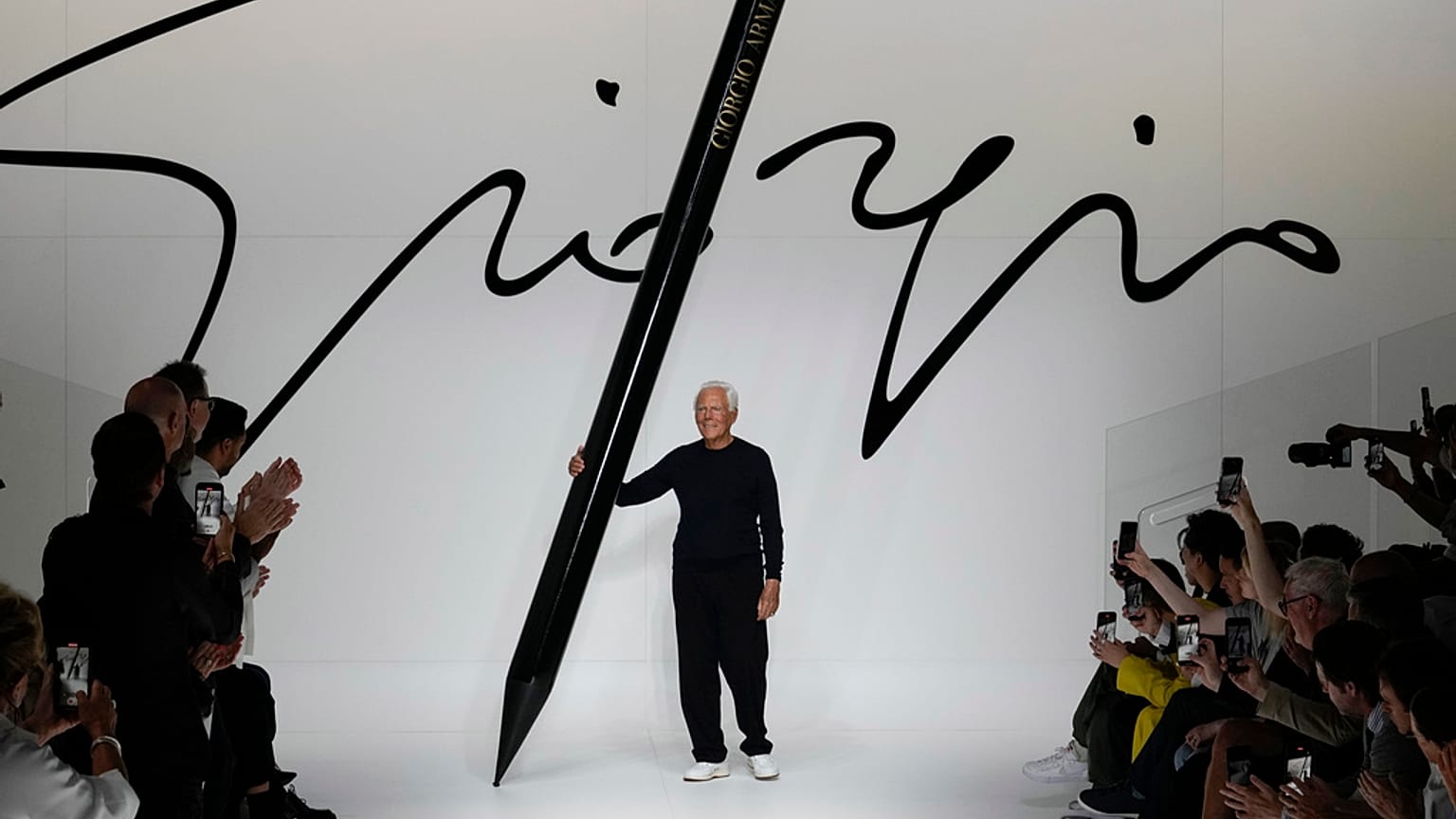 Lo stilista Giorgio Armani ha animato per decenni la Fashion week di Milano
