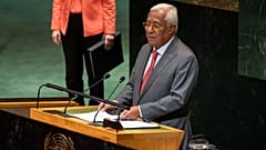 Le président du Conseil européen, António Costa, s'exprime lors d'une réunion de haut niveau aux Nations unies.