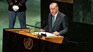 Cumhurbaşkanı Recep Tayyip Erdoğan, New York'ta, Birleşmiş Milletler Genel Kurulu'na hitap ederken, 23 Eylül 2025