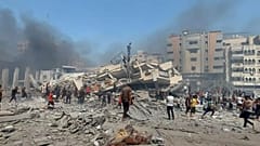 Offenbar zerstörtes Gesundheitszentrum in Gaza-Stadt, 23. September 2025