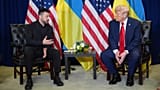 El presidente Donald Trump se reúne con el presidente ucraniano Volodymyr Zelenskyy durante la Asamblea General de las Naciones Unidas, el martes 23 de septiembre de 2025, en Nueva York.