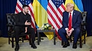 President Donald Trump meets with Ukrainian President Volodymyr Zelenskyy during the United Nations General Assembly, Tuesday, Sept. 23, 2025, in New York