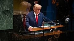 الرئيس الأمريكي دونالد ترامب خلال كلمته أمام الدورة الـ80 للجمعية العامة للأمم المتحدة، الثلاثاء 23 سبتمبر 2025.