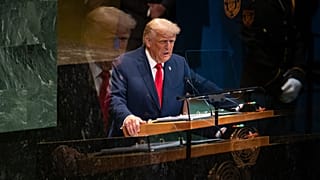 الرئيس الأمريكي دونالد ترامب خلال كلمته أمام الدورة الـ80 للجمعية العامة للأمم المتحدة، الثلاثاء 23 سبتمبر 2025.