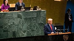 US-Präsident Donald Trump bei seiner UN-Rede