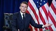 El presidente francés, Emmanuel Macron, se reúne con Trump, 23 de septiembre de 2025.