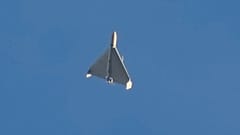 Drone de testemunha iraniana nos céus ucranianos