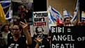 People take part in a protest demanding the end of the war and immediate release of hostages held by Hamas