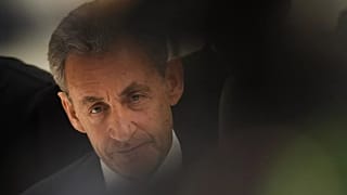 Former French President Nicolas Sarkozy speaks with the media after a Paris court sentenced him to five years in prison, 25 September, 2025 