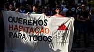 Protesto contra a crise na habitação em Portugal, Lisboa, junho de 2023