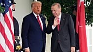 ABD Başkanı Donald Trump, Beyaz Saray'da Cumhurbaşkanı Recep Tayyip Erdoğan'ı karşılarken, 25 Eylül 2025