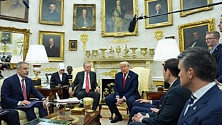 ABD Başkanı Donald Trump, Oval Ofis'te Cumhurbaşkanı Recep Tayyip Erdoğan ile birlikte, 25 Eylül 2025