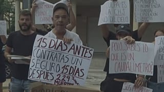 Víctimas de la DANA durante una concentración contra la actuación del Gobierno.