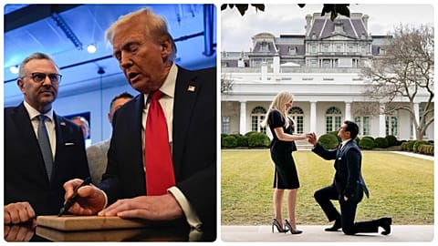 Massad Boulos és Donald Trump 2024 novemberében; Michael Boulos megkéri Tiffany Trump kezét 2021 januárjában