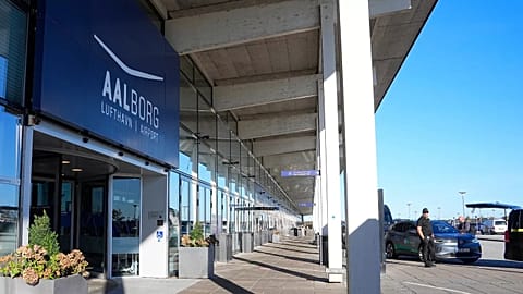 Aalborg Airport after drones were observed and the airspace over the airport was closed, 25 September 2025