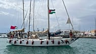 La flotta italiana della Global Sumud Flotilla salpa dal porto di Siracusa, Italia, giovedì 11 settembre 2025.