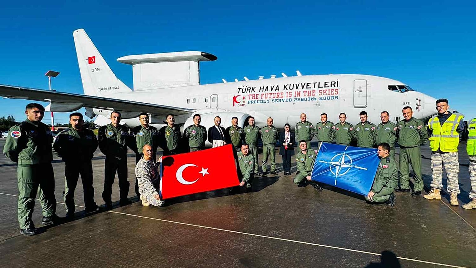 Litvanya'ya giden THK uçağı