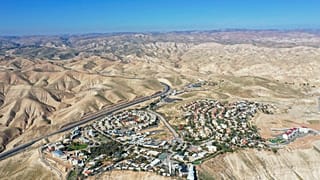 صورة أرشيفية (26 يناير 2020) لمستوطنة متسبيه يريهيو بالضفة الغربية، ضمن تقرير أممي يدين أنشطة شركات في المستوطنات لانتهاكها حقوق الإنسان