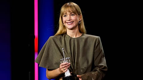 Jennifer Lawrence receives the prestigious Premio Donostia 2025 Award at the San Sebastian Film Festival, 26 Sept.