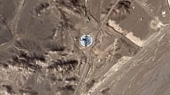 تُظهر هذه الصورة الملتقطة عبر الأقمار الصناعية من Planet Labs PBC منصة إطلاق محترقة في مطار الإمام الخميني الفضائي الإيراني في محافظة سمنان، إيران، يوم الأربعاء، 24 سبتمبر/أيل