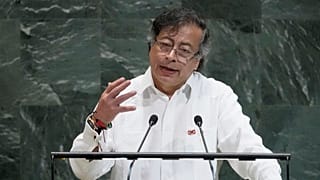 Gustavo Petro durante su ponencia en la Asamblea General de las Naciones Unidas, septiembre 2025, NY, EE.UU.