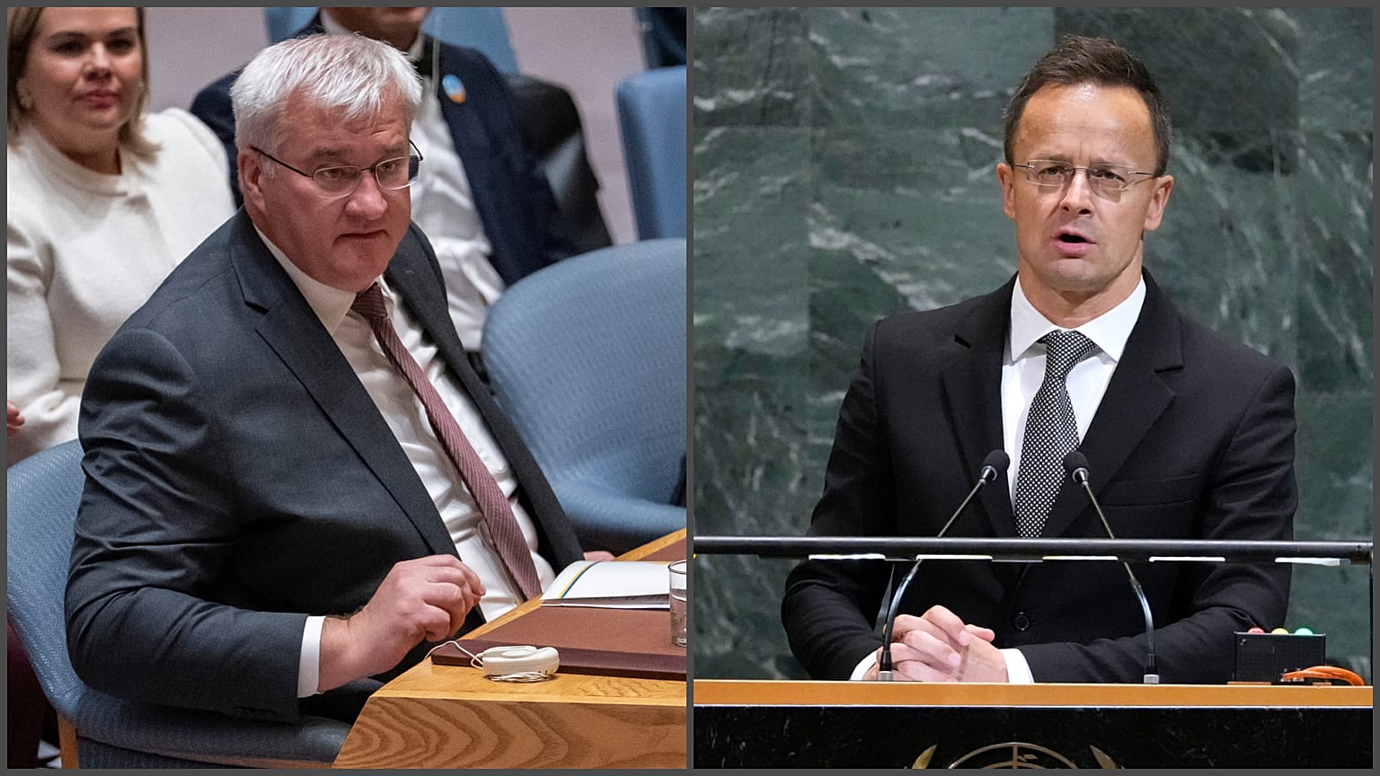 Andrij Szibiha ukrán és Szijjártó Péter magyar külügyminiszter