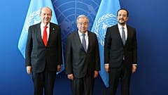 Ερσίν Τατάρ, Αντόνιο Γκουτέρες και Νίκος Χριστοδουλίδης