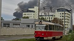 Καπνός μετά από επίθεση στο Κίεβο - 28 Σεπτεμβρίου 2025