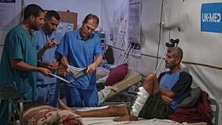 Heridos en los ataques israelíes en Gaza. 27 de septiembre de 2025