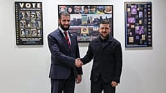 Volodimir Zelenszkij ukrán és Ahmed asz-Saraa szíriai elnök megállapodott a diplomáciai kapcsolatok helyreállításában, New York, szeptember 25