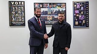 Volodimir Zelenszkij ukrán és Ahmed asz-Saraa szíriai elnök megállapodott a diplomáciai kapcsolatok helyreállításában, New York, szeptember 25