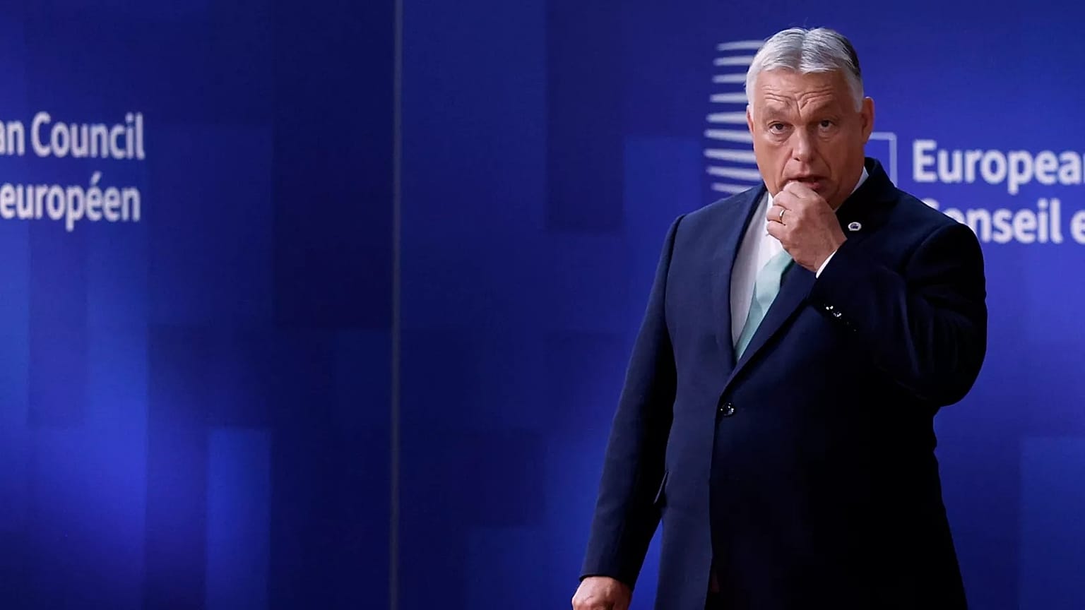 Hungary's Prime Minister Viktor Orban arrives for an EU summit at the European Council building in Brussels, Thursday, June 26, 2025. (AP Photo/Omar Havana)