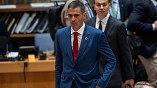 Pedro Sánchez, durante una cumbre climática.