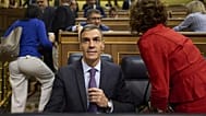 Pedro Sánchez, sentado en el Congreso, el miércoles 9 de julio de 2025.