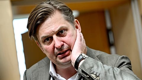 FILE - Maximilian Krah is seen in Berlin, Germany, Monday June 10, 2024