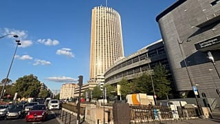 View of the Hyatt hotel in Paris, 30 September, 2025