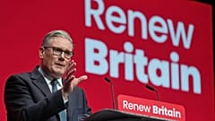İngiltere Başbakanı Keir Starmer, Liverpool'da düzenlenen yıllık İşçi Partisi konferansında açılış konuşmasını yaparken, 30 Eylül 2025