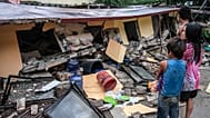 Ισοπεδωμένα κτίρια στην πόλη Μπόγκο