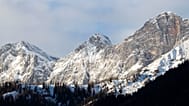 La région montagneuse du Dachstein est visible à Ramsau, une région de Styrie, en Autriche. 17/12/2021