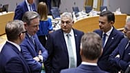 Orbán Viktor európai vezetőkkel a júniusi brüsszeli EU-csúcson