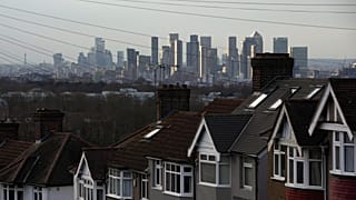 A general view of the skyline of commercial buildings in London. March 2025. 