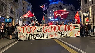 Manifestazione a Roma contro il blocco della Global Sumud Flotilla, 01/10/2025