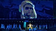 Bad Bunny actúa durante su concierto final en el Coliseo José Miguel Agrelot en San Juan, la capital de Puerto Rico, el 20 de septiembre de 2025.